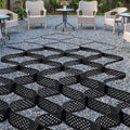 Ground Grid 4-Inch Depth Geocell Grid 17.06x8.86 FT / 5200x2700 Mm For Gravel