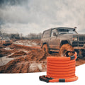 1" X 30' Kinetic Recovery Tow Rope 38,000 Lbs, Heavy-Duty Off Road Snatch Strap, Extreme Duty 30% Elasticity Energy Snatch Strap For Jeep Car Truck ATV UTV SUV Tractor