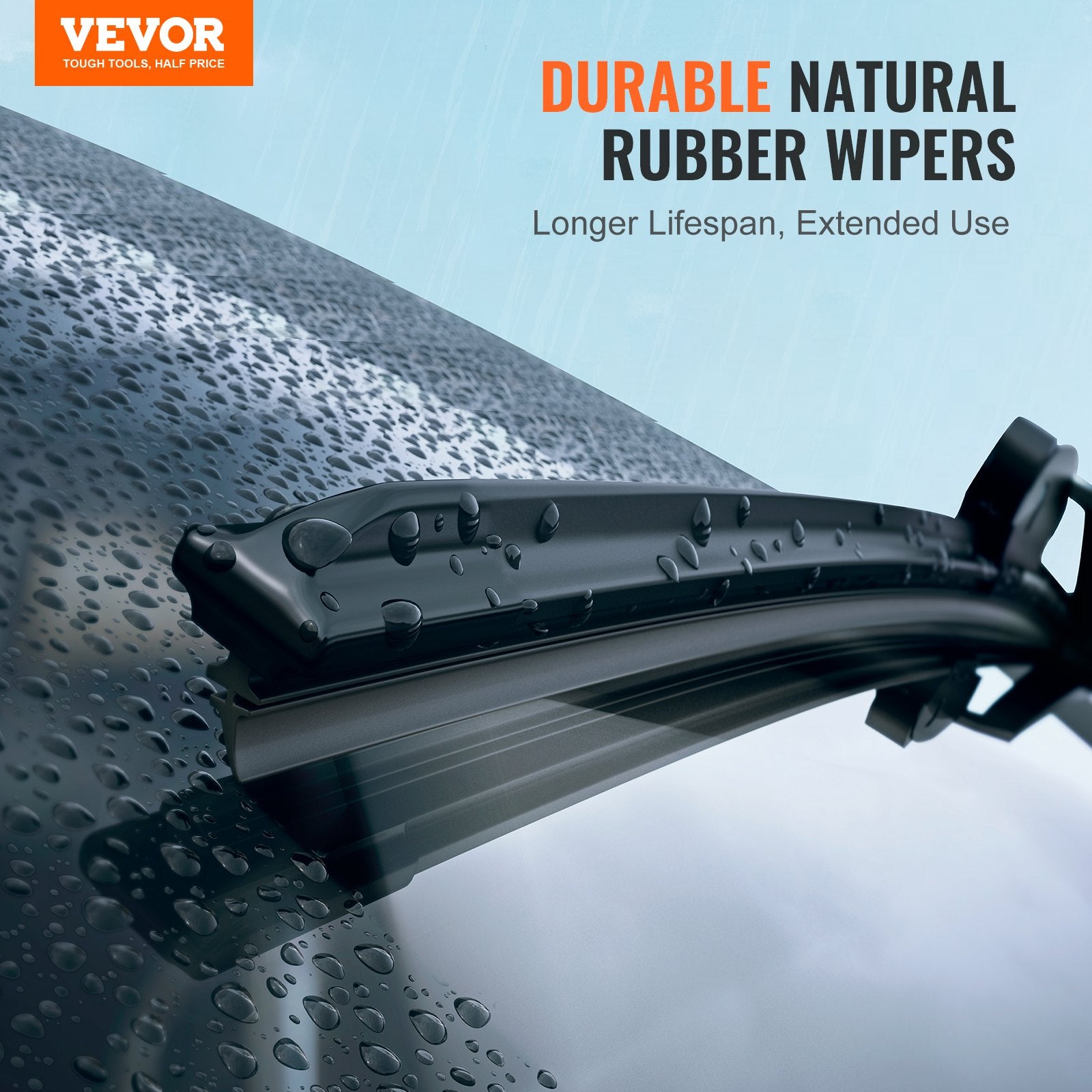 24 Rubber Wiper Blades, 61 Cm Universal Replacement Wind Shield Wiper