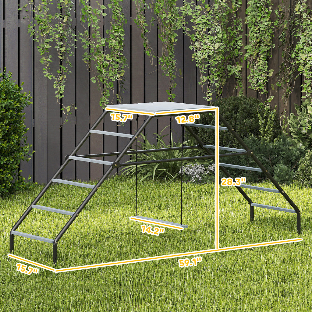Chicken Coop Perches With Adjustable Swing, 10 Roosting Bars, For Backyard, Farm