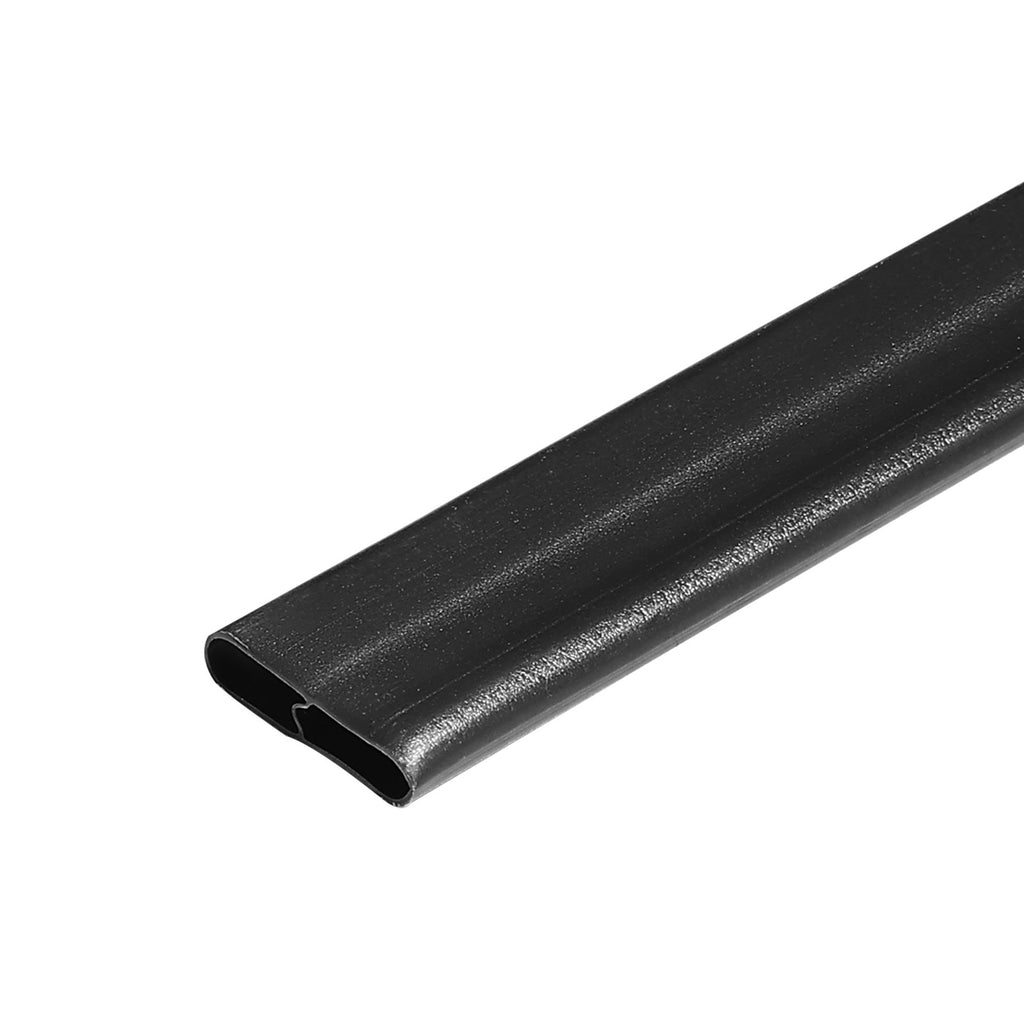 Chain Link Fence Privacy Slats Double-Wall For 6' High Fence Bottom Lock Black