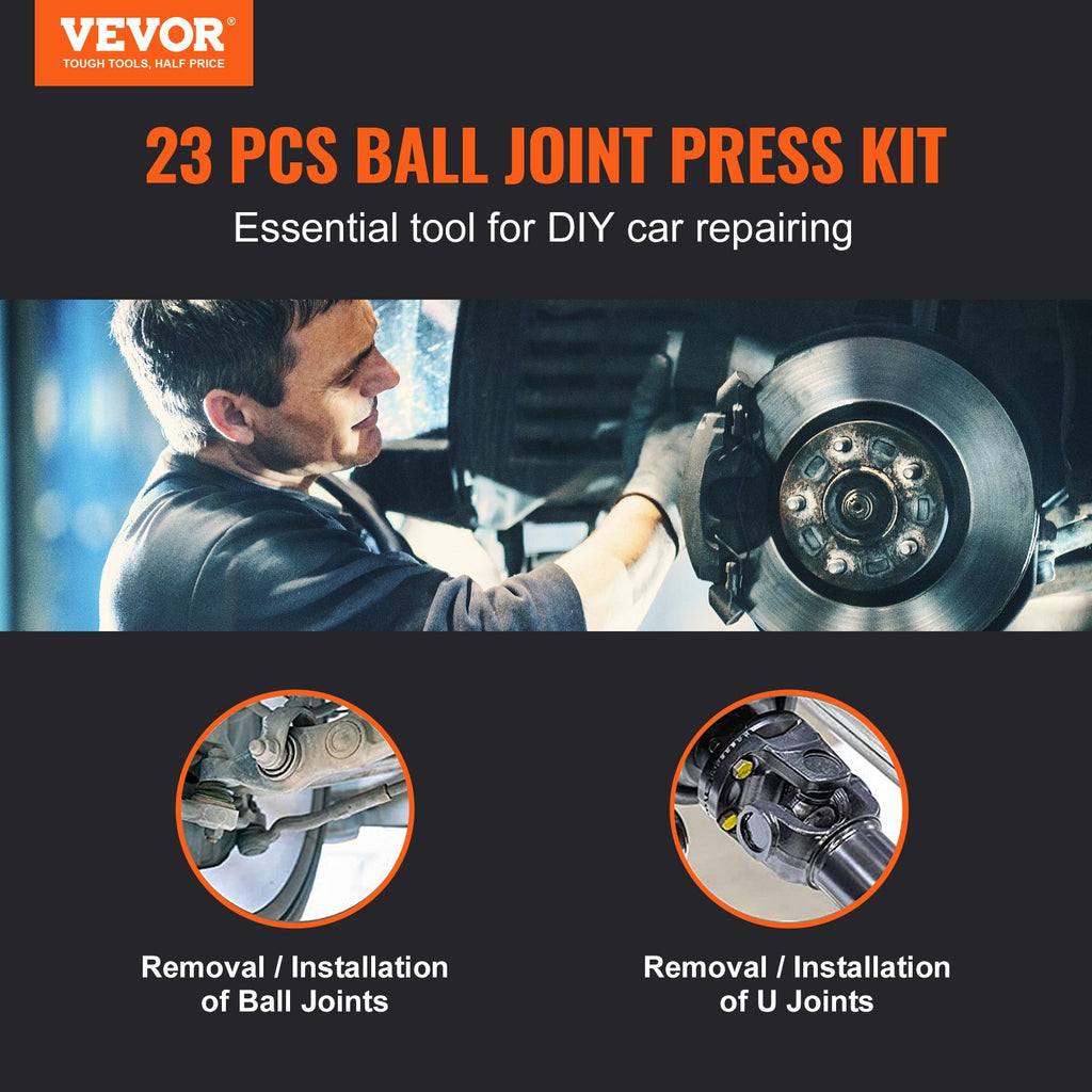Ball Joint Press Kit C-press Ball Joint Tools 23 Pcs Automotive Repair Kit