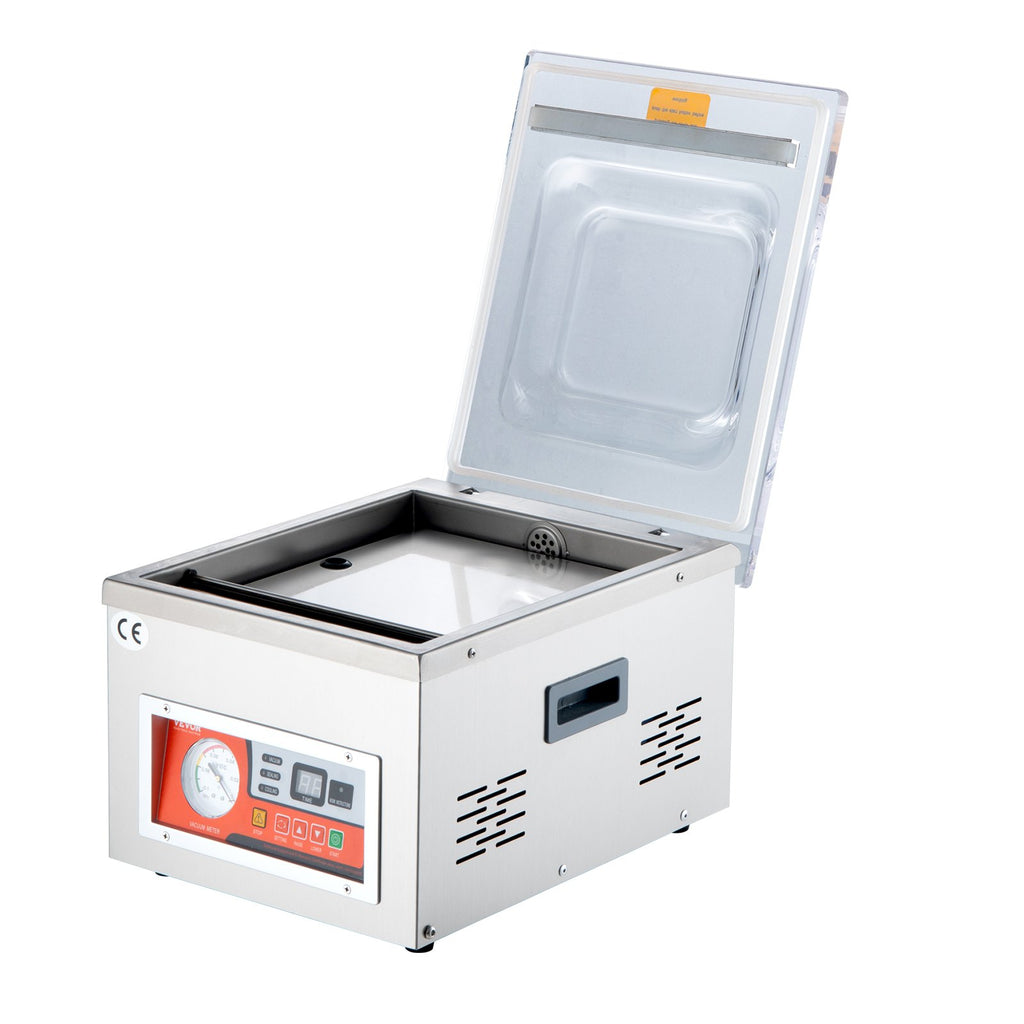 Chamber Vacuum Sealer, DZ-260A  Excellent Sealing Effect With Automatic Control, 110V Kitchen Packaging Machine For Meats, Fruit Saver, Home, Commercial Using