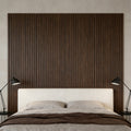 95'' X 8'' Wood Panels For Wall, 4 Pack Acoustic Panels, Sound Absorbing Slat Wall For Interior Wall Decor, Home, Walnut,