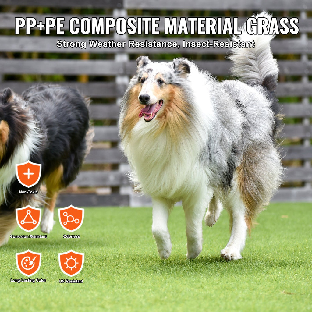 Artifical Grass, 6 X 10 Ft Rug Green Turf, 1.38'Fake Door Mat Outdoor Patio Lawn Decoration, Easy To Clean With Drainage Holes, Perfect For Multi-Purpose Home Indoor Entryway Scraper Dog Mats