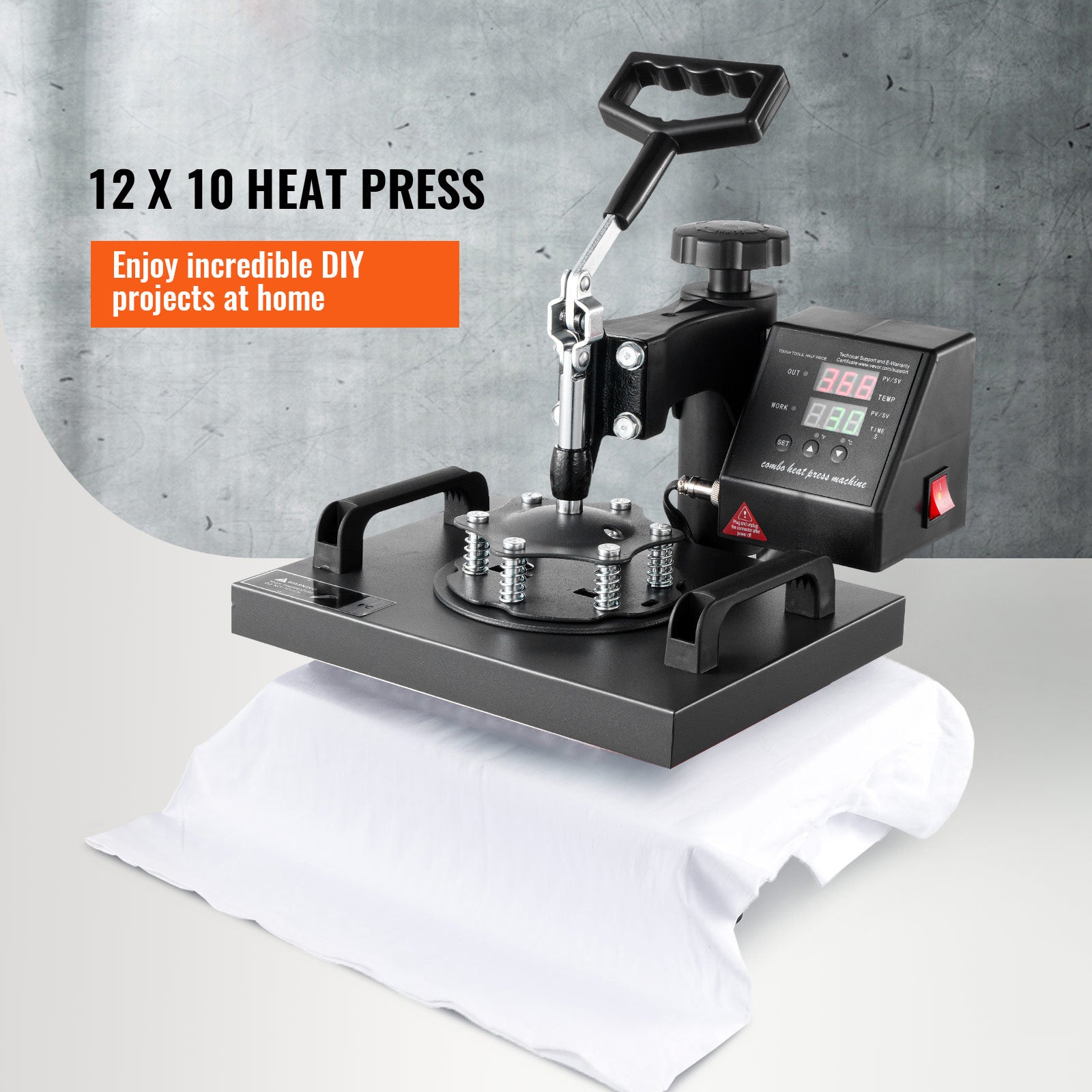 Heat Press, 12x10Inch T-Shirt Press Machine, T-shirt Press Heat Press 30x23cm Printing Machine Heat Transfer Sublimation Machine For T-shirts