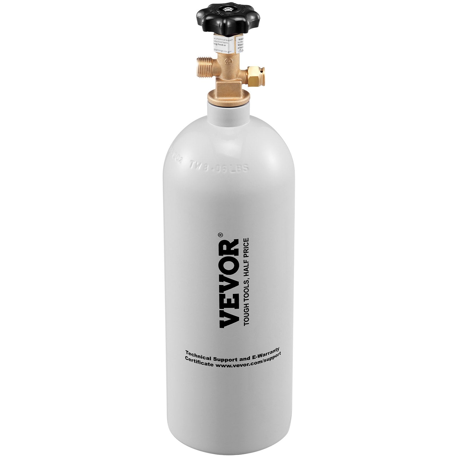 5 Lbs CO2 Tank Aluminum Gas Cylinder, Brand New CO2 Cylinder With Gray Spray Coating, CO2 Tank With CGA320 Valve, For Draft Soda Beer