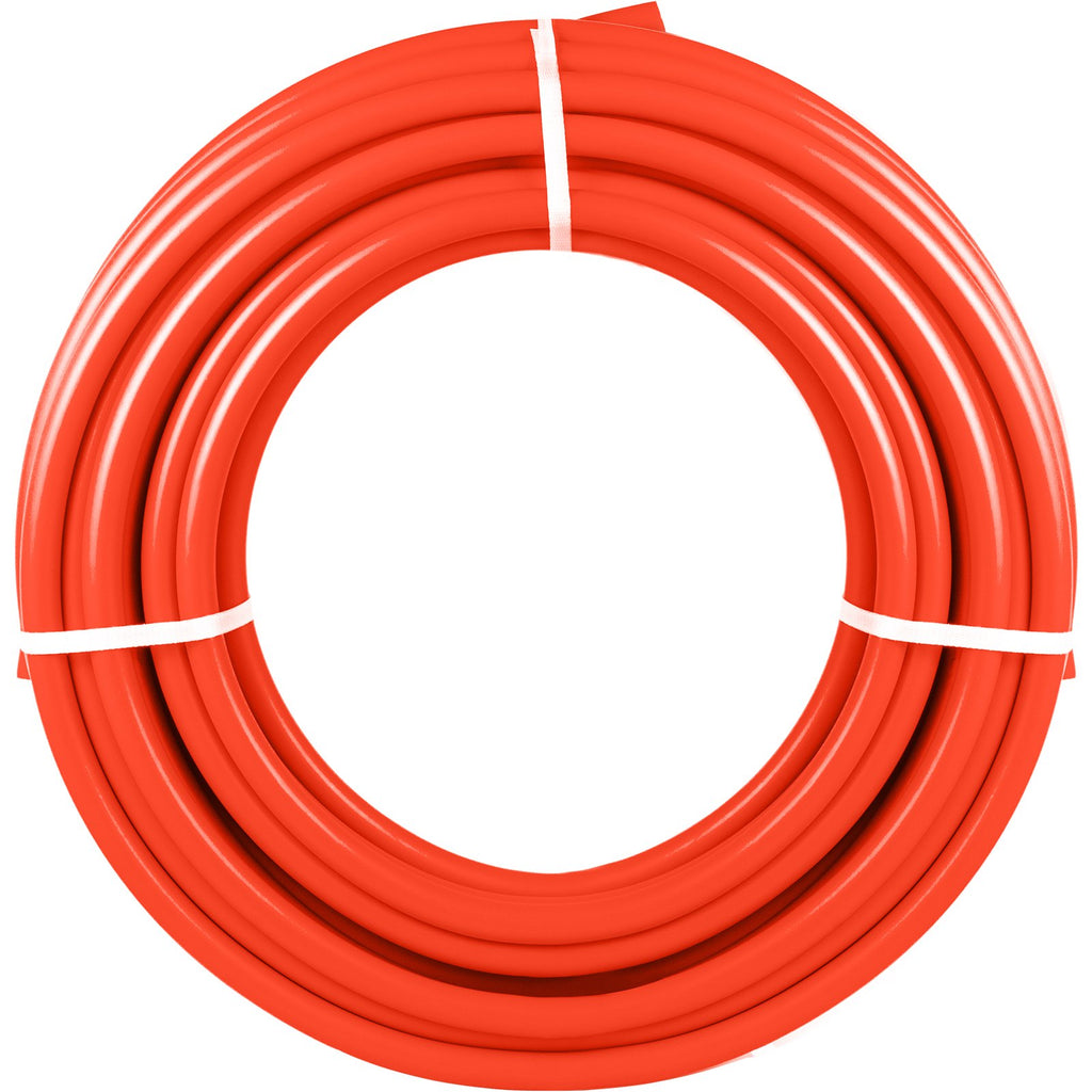 Oxygen Barrier   300 Feet Tube Coil EVOH PEX-B Pipe, For Residential Commercial Radiant Floor Heating, Red