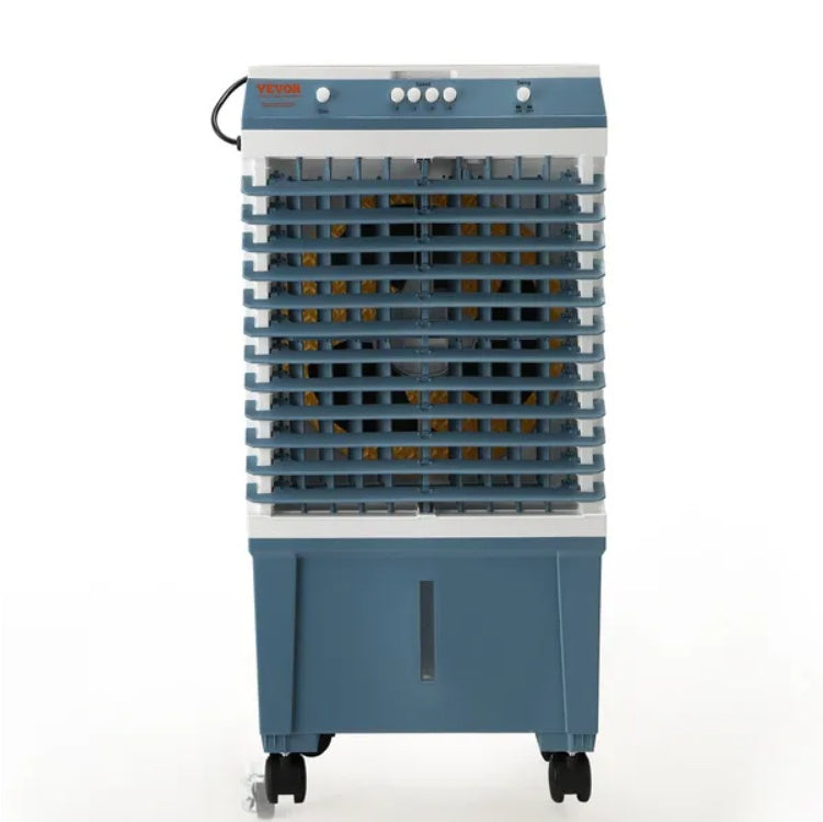 Evaporative Air Cooler, Oscillating Swamp Cooler With Adjustable 3 Speeds, Portable Air Cooler For Indoor Outdoor Use