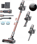 45KPa Strong Suction Power Wireless LED Touch Display 60 Minutes Of Battery Life Home Lightweight Handheld Pet Hair Vacuum Cleaner