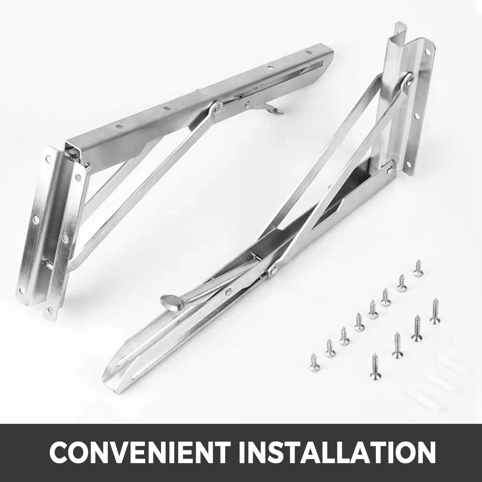 Concession Shelf 48L X 12W Inch Stainless Steel Drop Down Folding Serving Food Shelf Stand Serving For Concession Trailer Serving Window