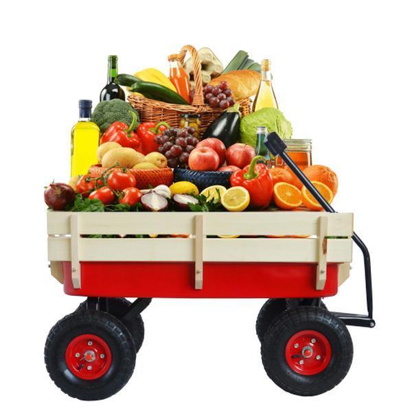 Outdoor Sports Tools Wooden Side Panel Pneumatic Tire Wheelbarrow