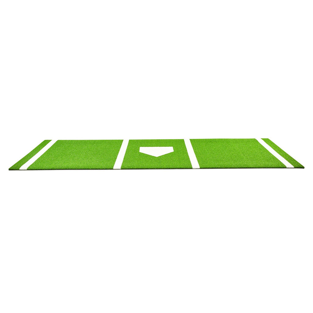 Baseball Softball Hitting Batting Mat,  Indoor Outdoor Softball Mat, Lined & Foam Backing Anti-Slip Anti-Fade Softball Training Aid, Portable Practice Mat With Tightening Rope, Green