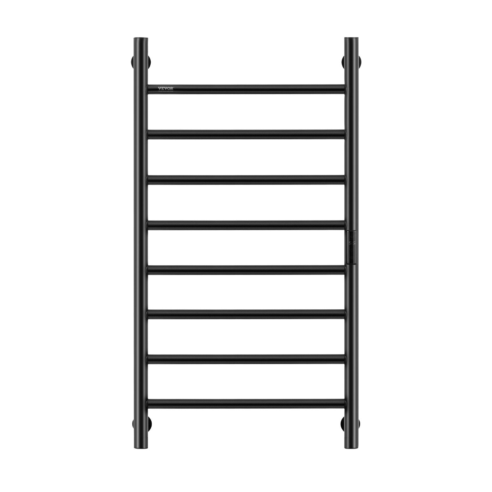 8 Bars Towel Warmer Rack Wall Mounted Heated Towel Rack For Bathroom Black