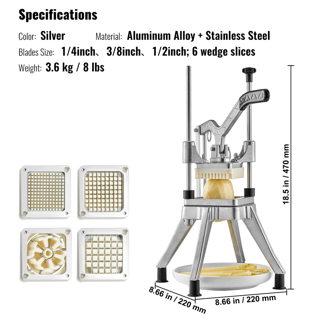 Commercial Chopper Commercial Vegetable Chopper With 4 Blades Fruits Dicer