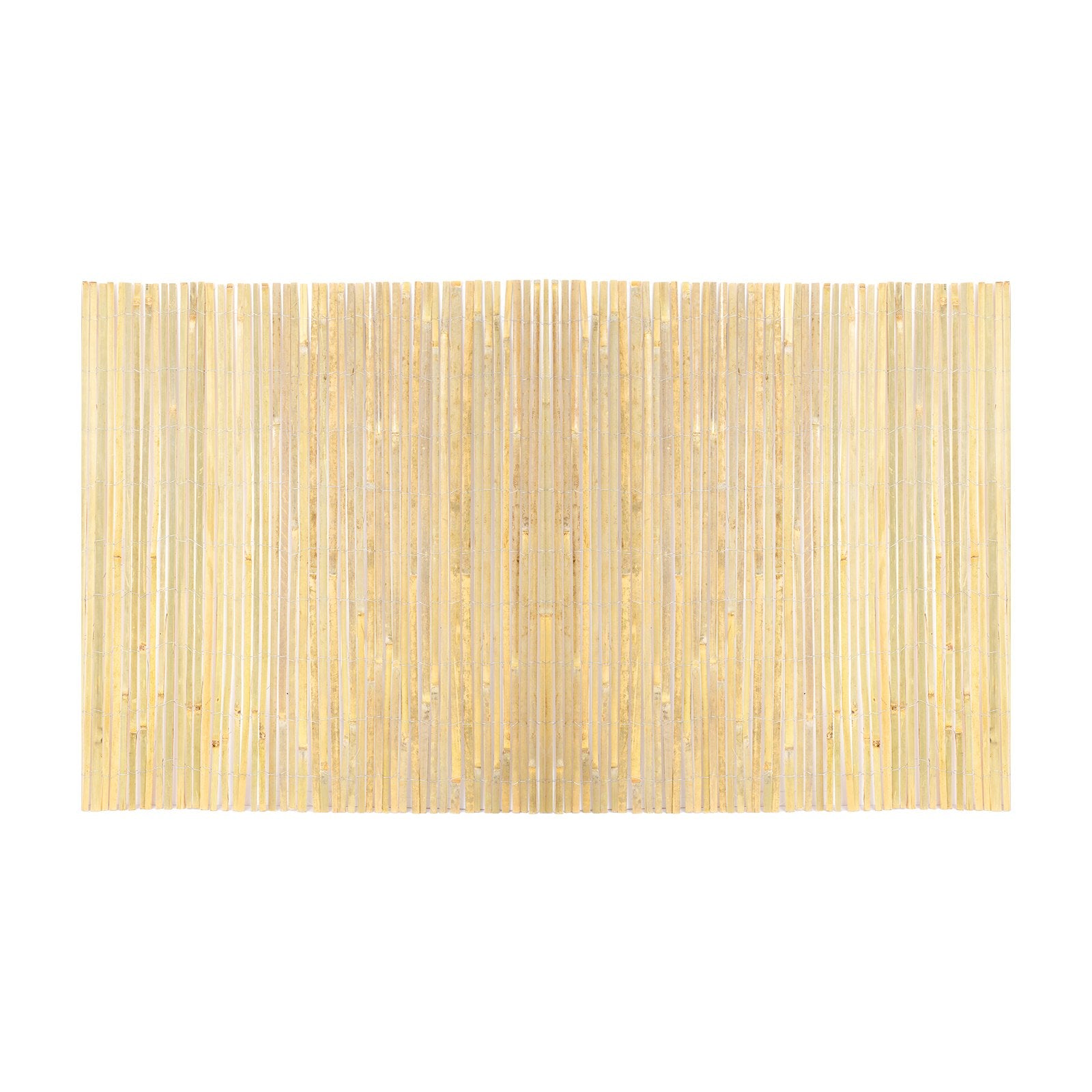 Natural Bamboo Slat Screening Privacy Bamboo Slat Fence 6 Ft H X 16 Ft L