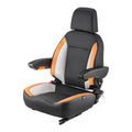 Universal Forklift Seat, Tractor Seat With Adjustable Back, Armrest, Headrest & Safety Belt, Secure Tractor Seat With Micro Switch, Ergonomic Lawnmower Seat For Skid Loader Bulldozer