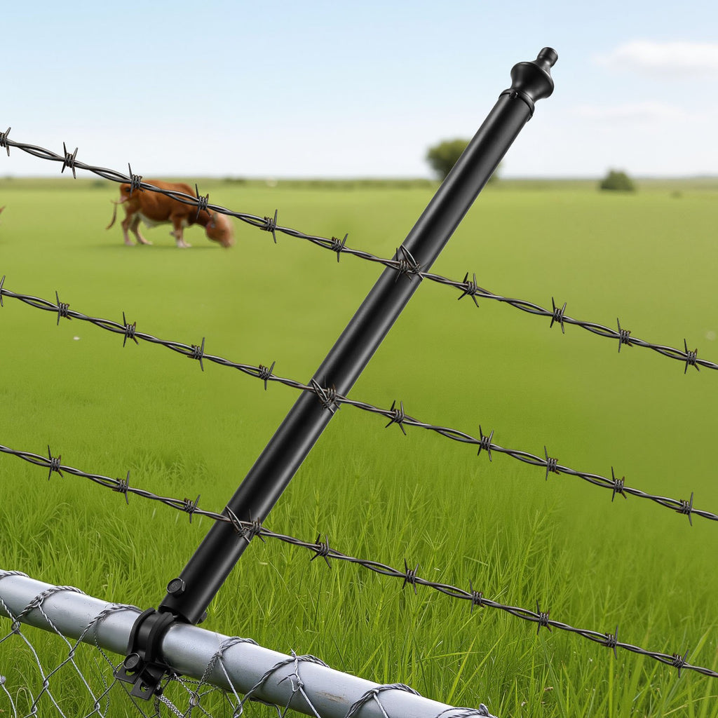 9 Pack 27.4 In Galvanized Steel Chain Link Fence Extender For 1.3'-1.5' Top Rail