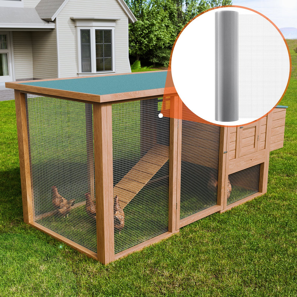 Hardware Cloth, 1'2 Inch 48in X 100 Ft 19 Gauge, Hot Dipped Galvanized Wire Mesh Roll, Chicken Wire Fencing, Wire Mesh For Rabbit Cages, Garden, Small Rodents