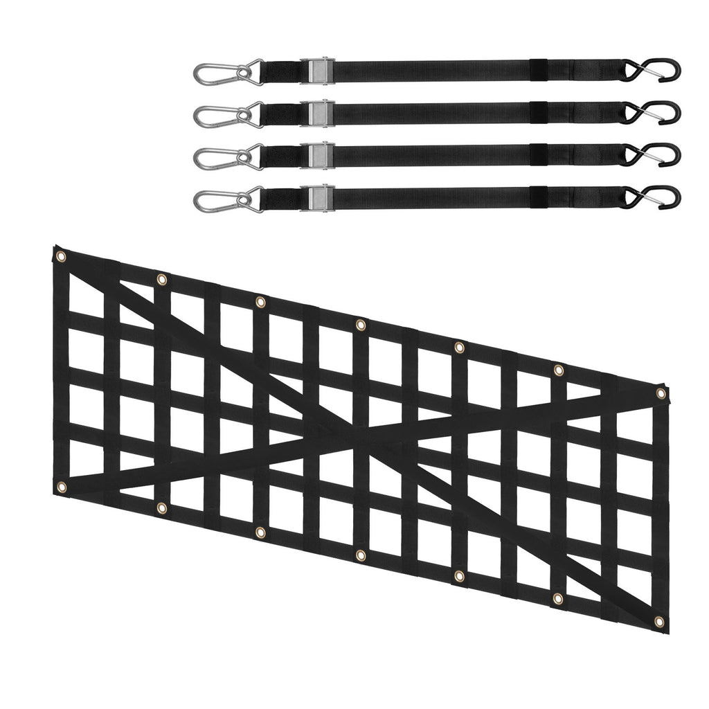 Tailgate Net Pickup Truck Tailgate Net 54" X 18" Adjustable Cross Design