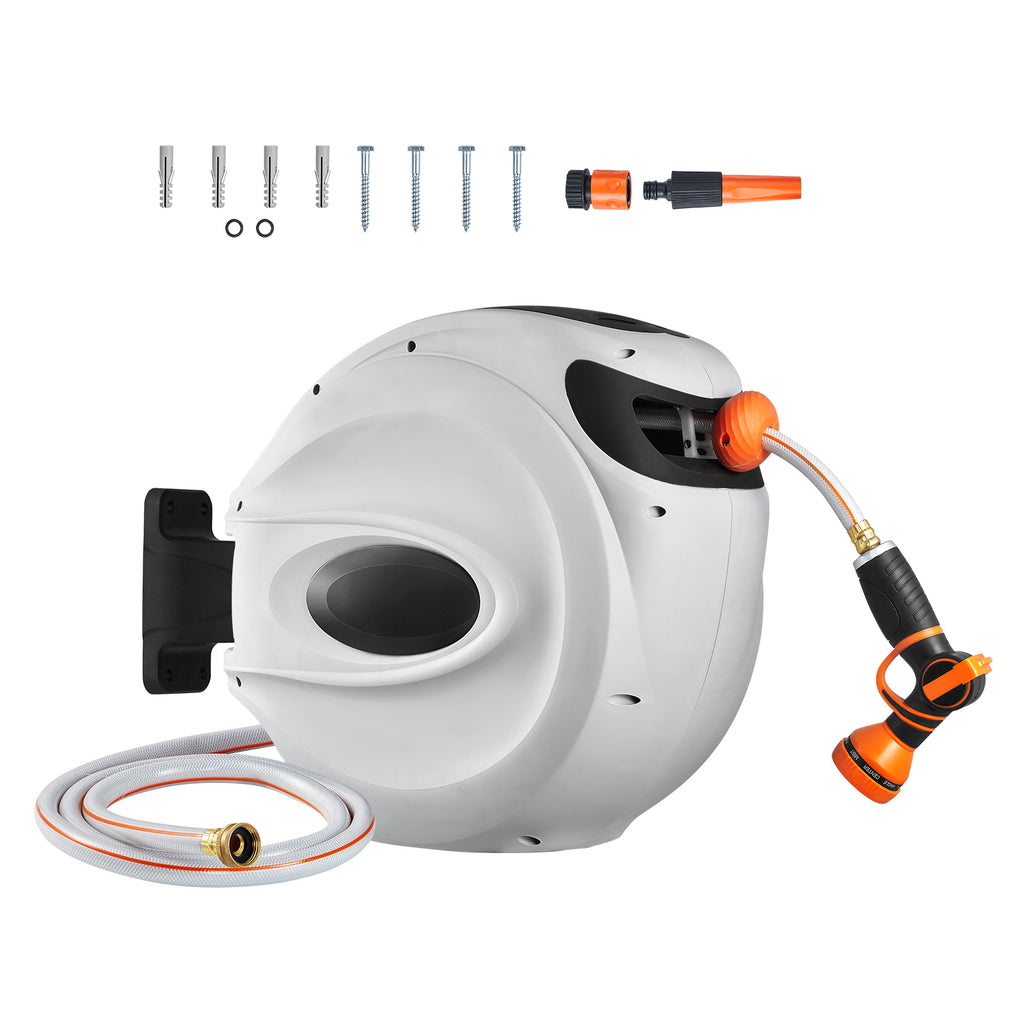 Retractable Hose Reel Water Hose Reel   Swivel Wall-Mounted