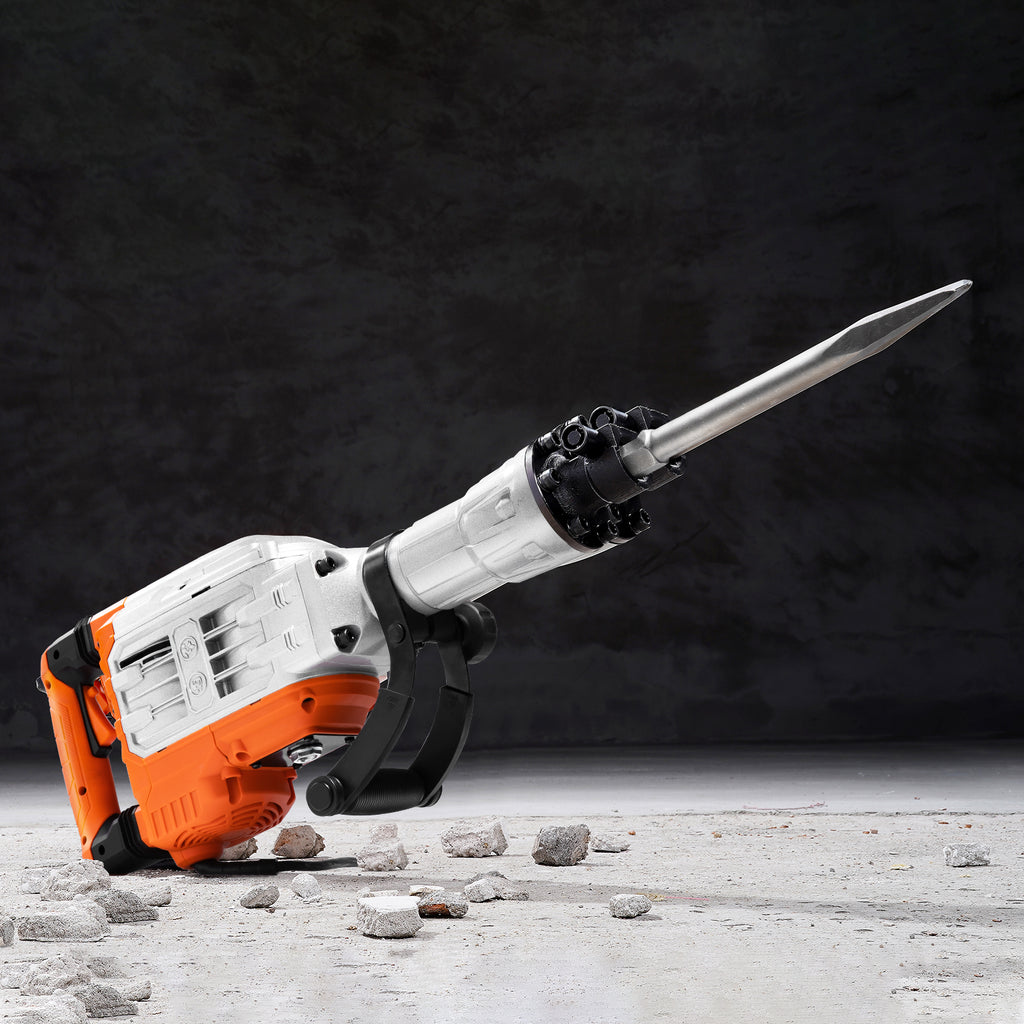 Demolition Jack Hammer Concrete Breaker 3500W Electric Hammer 2 Chisel Bits
