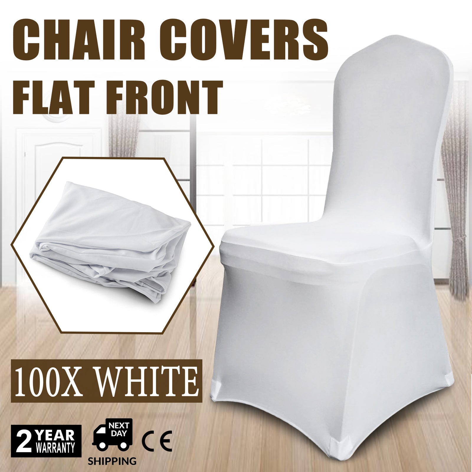 Stretch Spandex Folding Chair Covers, Universal Fitted Chair Cover, Removable Washable Protective Slipcovers, For Wedding, Holiday, Banquet, Party, Celebration, Dining